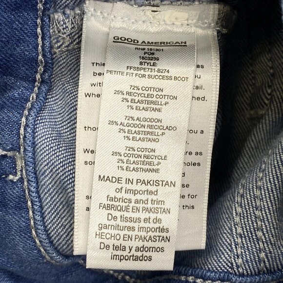 Good American Women’s Fit For Success Short-Sleeve Button-Up Jumpsuit  Blue – SP - Picture 8 of 8